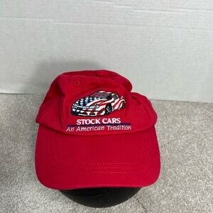 Stock Cars Red Baseball Cap